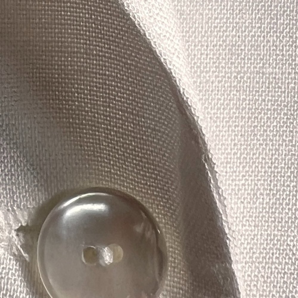 Viscose - Linen Button Down Blouse With 3/4 Sleev… - image 7